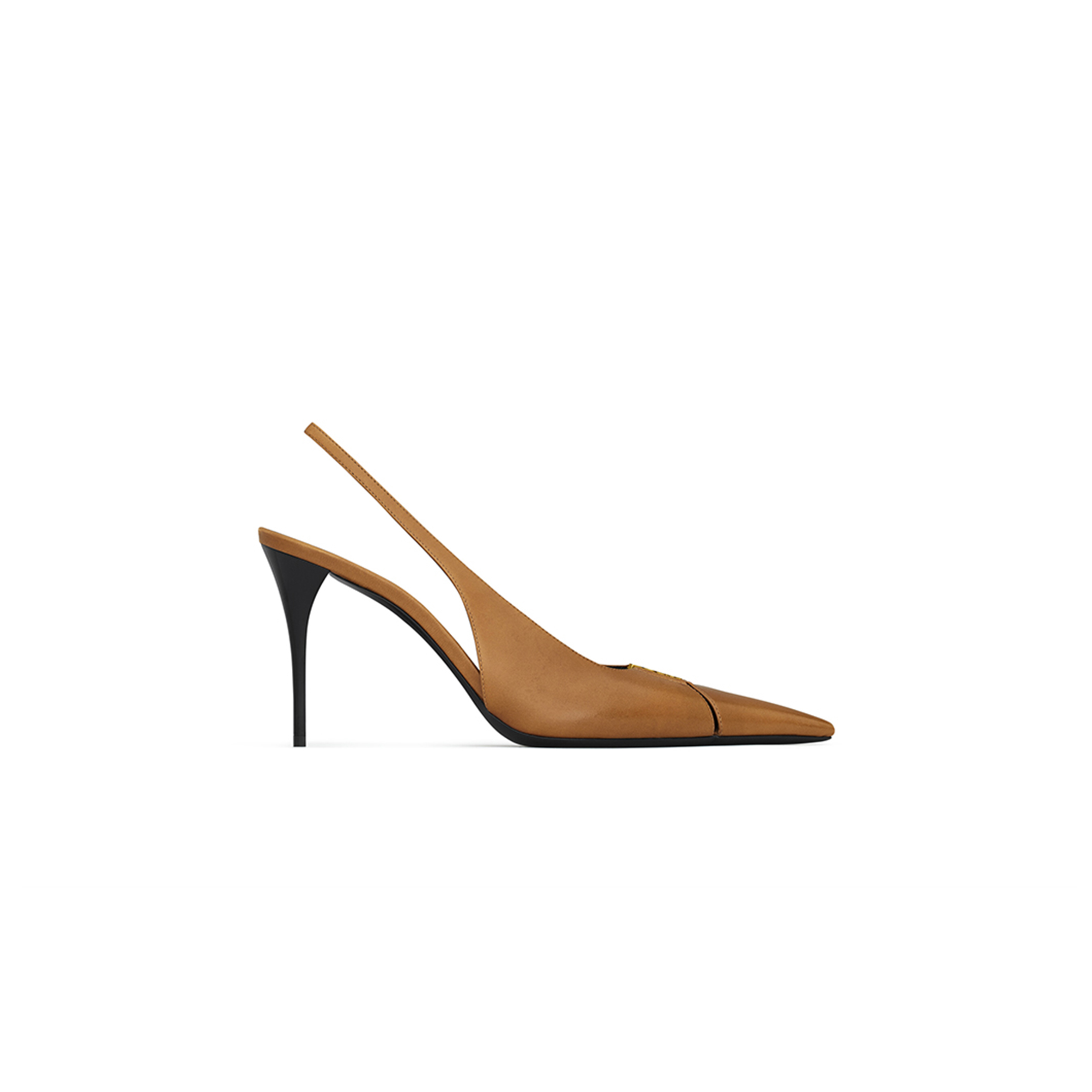 YSL BABYLONE BRETEUIL SLINGBACK PUMPS IN SMOOTH LEATHER 806685AADF12526